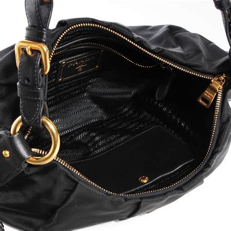 prada tessuto nylon bag nero|Prada nylon shoulder bag price.